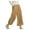Yellow, variant on ZQUUVOU Womens Wide Leg Pants Cotton Linen Summer Casual Pocket Elastic Waist Long Wide Leg Pants Light Blue