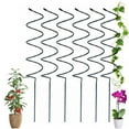 thumbnail image 2 of 6-Pack Spiral Plant Support Stakes 36" Metal Garden Stake Tower for Climbing Flowers/Vines/Vegetables, Rustproof Outdoor Plant Cage Support System,As shown, 2 of 5
