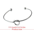 thumbnail image 4 of Sonducket Brazalete de brazo, joyería de Metal, exquisito brazalete para mujer, adorno para el cuerpo, adorno de mano, para brazos con forma Ropa, zapatos y accesorios Miscelánea Nudo, Plata, 4 of 6