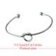 thumbnail image 4 of Sonducket Brazalete de brazo, joyería de Metal, exquisito brazalete para mujer, adorno para el cuerpo, adorno de mano, para brazos con forma Ropa, zapatos y accesorios Miscelánea Nudo, Plata, 4 of 6
