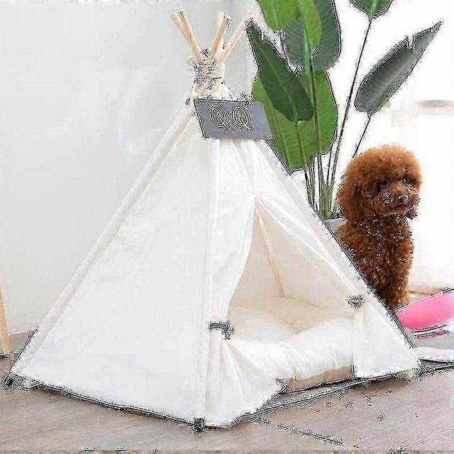 Bird Cage Bird Baths Pure White Pet Tent Nest For Small And Medium Dogs And Cats Foldable Playhouse Style:with Cushion