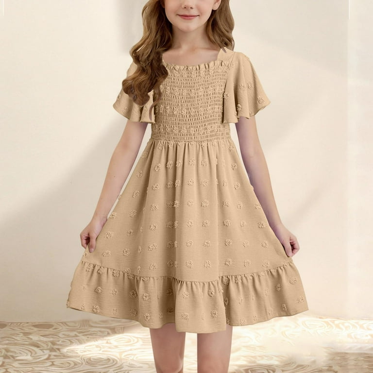 casual girl dresses size 7 8 Amazon.com: Cute Kids Girls Short Sleeve Stripe Dress Casual Dresses Easter Dress Girls Dress Maxi Girls Easter Dress Sky Blue : Clothing, Shoes & Jewelry