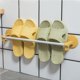 thumbnail image 2 of Estante multifuncional para zapatillas, toallero con ganchos, soporte para toallas de baño sin perforaciones, soporte de suspensión simple, Juegos de accesorios de baño azul + amarillo 2 piezas Toystoory HA025853-01, 2 of 6