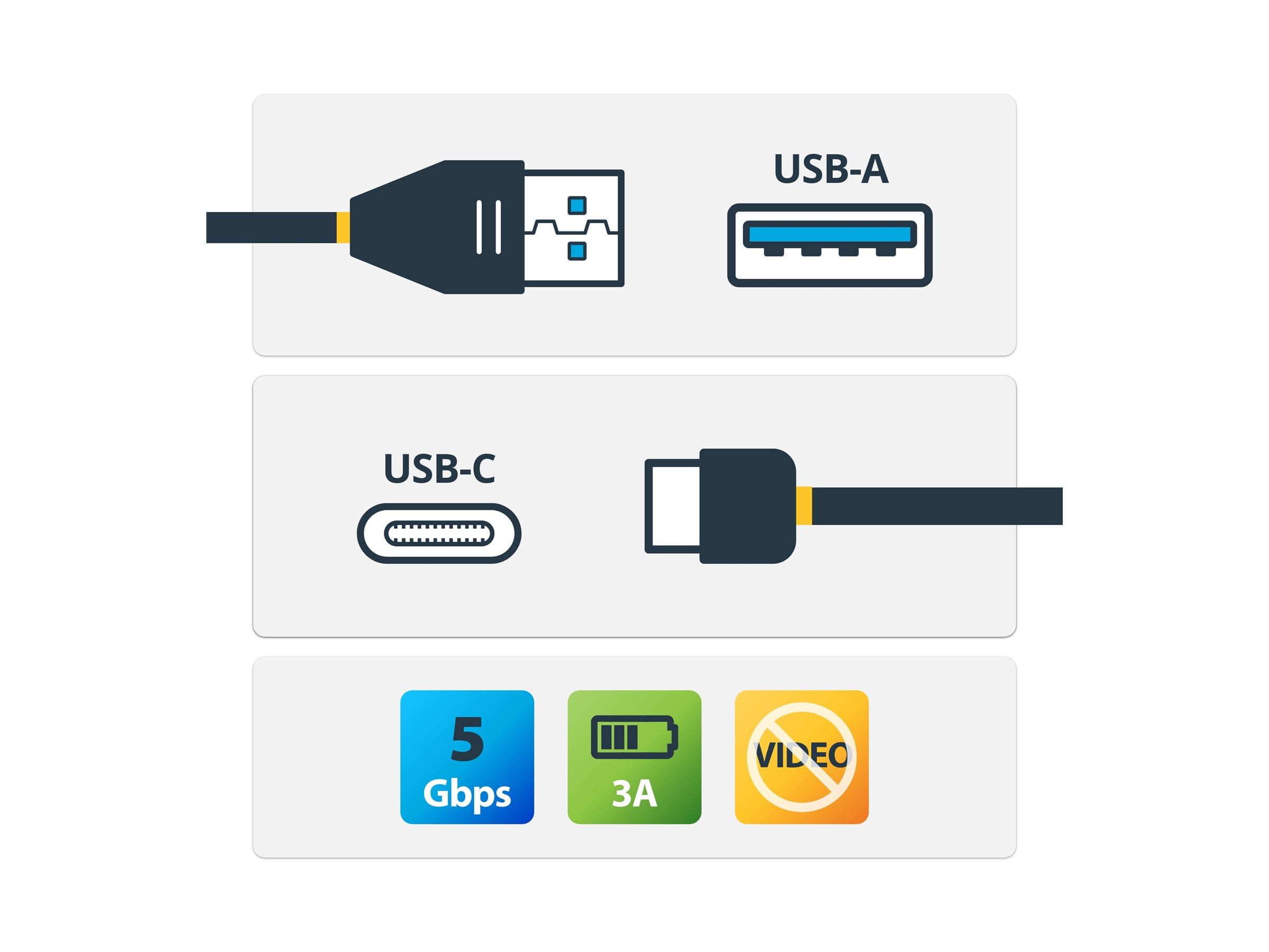 StarTech.com USB315AC1M Black USB to USB-C Cable - M/M