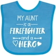 thumbnail image 3 of Inktastic My Aunt is a Firefighter and a Hero Boys or Girls Baby Bib, 3 of 4