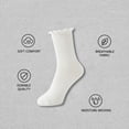 thumbnail image 3 of 12Packs Ruffle Socks Women - Turn-Cuff Frilly Sock - Lightweight Cotton Socks, 3 of 5