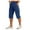 ZA Navy, variant on High Waisted Capri Pants Men Quick Dry Calf Length Cargo Exercise Going Out Leisure Breathable Trousers Casual Trouser