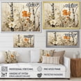 thumbnail image 5 of Designart "Beige and Brown Birch Wood Forest Floral Symphony" Oversized Landscapes Framed Wall Art - Country Brown Tree Bedroom Framed Canvas Wall Art, 5 of 7