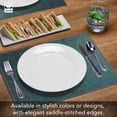 thumbnail image 5 of CounterArt Turquoise Faux Leather Placemat Infused with Copper 4 Pack, 5 of 6