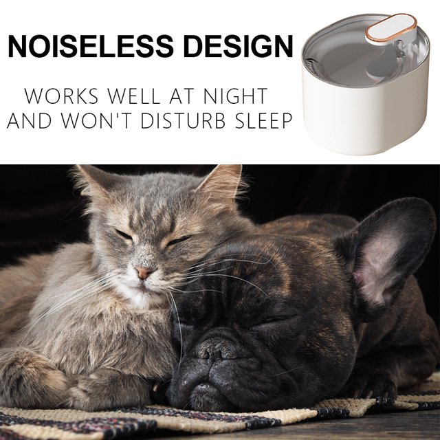 Fuente De Agua Para Gatos Fuente de agua para gatos de 3 l, bebedero de agua alimentado por USB para gatos (alimentador de agua blanco)
