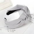 thumbnail image 2 of TRUBKH Sweat Headband Men Cute Headbands for Women Cloth Headbands for Women Wide Headband Running Headband Silk Headband Hair Wrap Gray One Size, 2 of 2