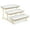 White Gold, variant on 3 Tier Serving Trays for Party, Porcelain Serving Platters and Trays, 12 Inch Tiered Tray Stand, Fruit Tray, Trays for Serving Food, White Dessert Stand with Collapsible Sturdier Metal Rack