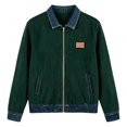 thumbnail image 6 of Edvintorg Women's Coats Color Block Long Sleeve Lightweight Jacket Fall Collared Zip up Outerwear with Pocket Plus Size Trendy Womens Clothes Army Green S-3XL, 6 of 6