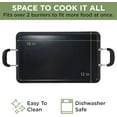 thumbnail image 5 of Nonstick Double  Griddle, 12-Inch x 18-Inch, Easy to Clean, Cool Touch Handle, Dishwasher Safe, 5 of 5