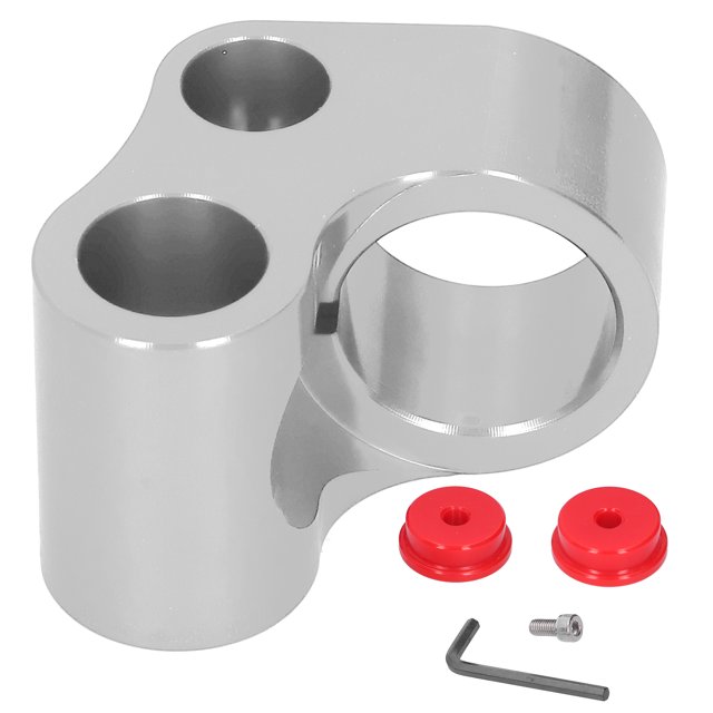 Adaptador de palanca de cambios corta de 5 velocidades, casquillo de Base apto para transmisión manual IMPREZA/WRX/LEGACY/FORESTER XT, plateado