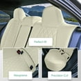 thumbnail image 3 of For Toyota Corolla 2020-2024 FH Group Custom Fit Neoprene Car Seat Covers Waterproof Solid Beige-  Rear Seat (Headrest - Rear Non Detachable), 3 of 6