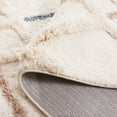 thumbnail image 5 of Safavieh Hi-Lo Greta Diamond Shag Area Rug, Light Beige/Beige, 6'7" x 6'7" Round, 5 of 10