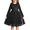 Black, variant on Arshiner Toddler Tutu Dress Girls Long Sleeve Fall Winter Peter Pan Collar Party Tulle Dresses