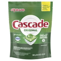 Cascade Original Dishwasher Pods, ActionPacs Dishwasher Detergent Tabs, Fresh Scent, 37 Ct