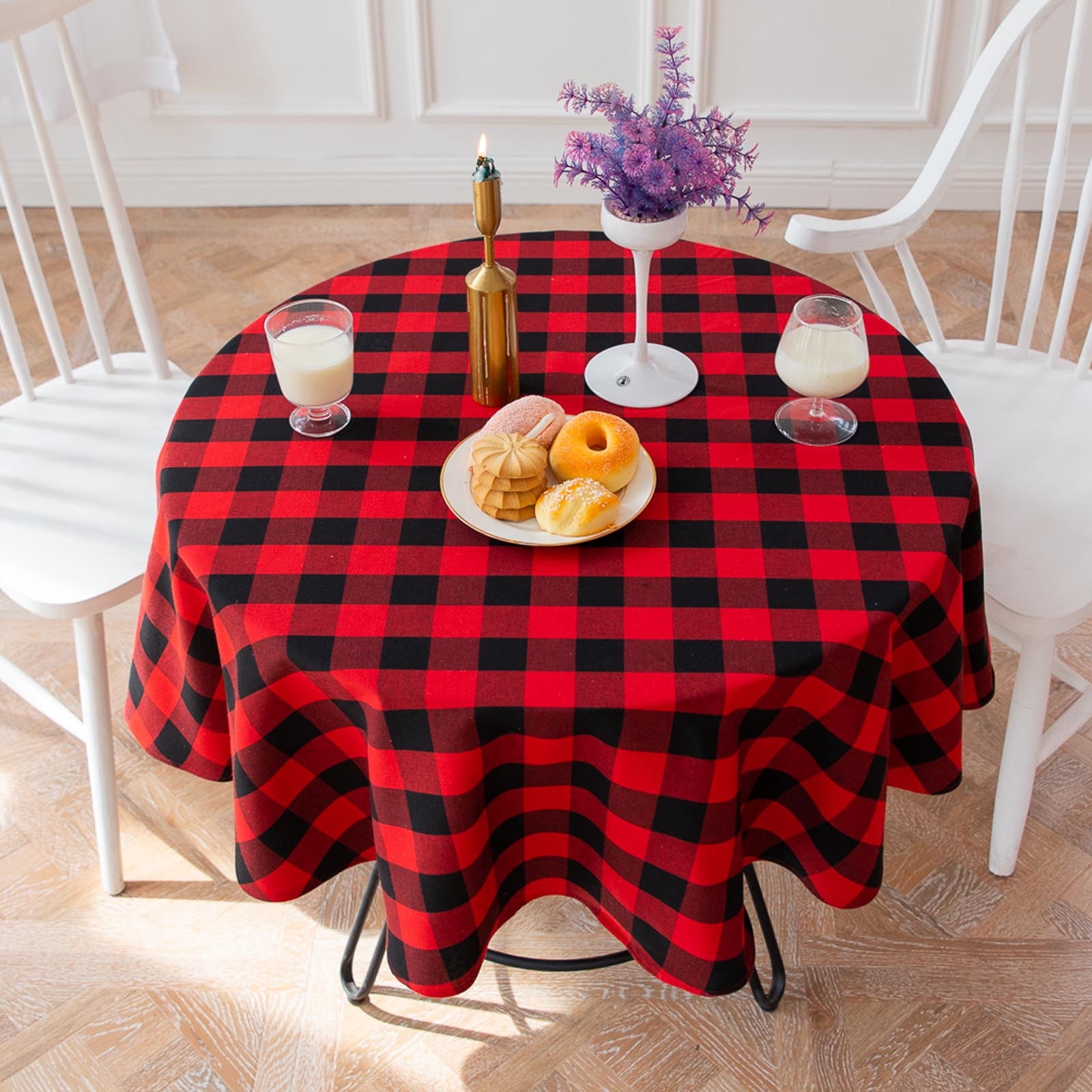 Buffalo plaid tablecloths deals
