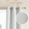 thumbnail image 2 of Jessica Simpson Faye Geometric Grommet Window Curtains with Tiebacks, Silver, 38" x 84", 2 of 6