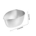thumbnail image 3 of ​​ZCSKFIN Flat Bottom Stainless Steel Steamed Egg Custard Bowl 0.4L, Flat Bottomed Small Transparent Glass Bowl, Multi-Purpose Dessert and Mixing Bowl, Durable and Easy-Clean Kitchen Essential​​, 3 of 9