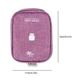 thumbnail image 2 of yingyy Emergency Organizer for Zipper Closure Household Empty Storage Bag Classification Dust-proof Students Survival Package Case Purple Small 1Set, 2 of 6