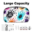 thumbnail image 3 of Paw Print Oxford Cloth Waterproof USB Pouch with Hard Drive Cases, Hard Drive Bag, Charger Storage Organizer, Cable Organizer Clips - 5.9x9.44x3.14 in, 3 of 6