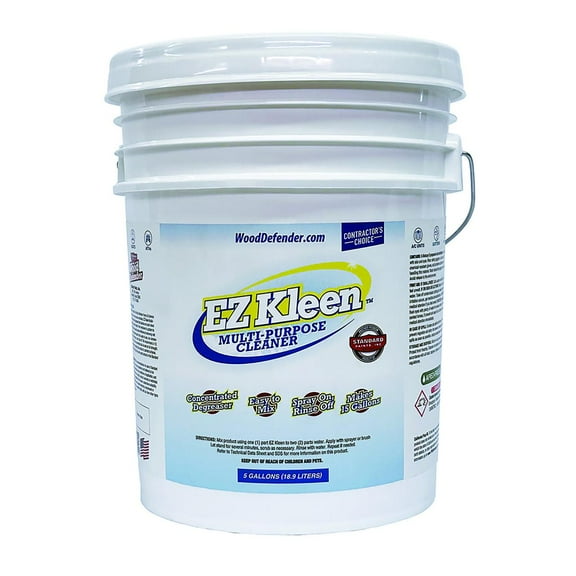 Wood Defender EZ Kleen Multi-Purpose Cleaner Concentrated Degreaser 5-Gallon