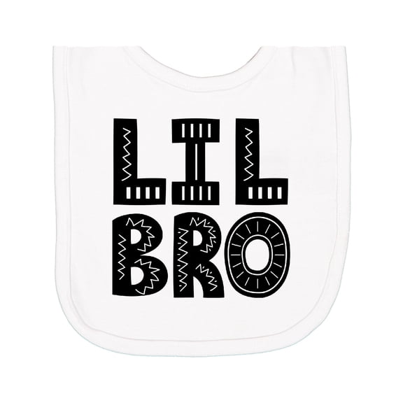 Inktastic Little Brother Lil Bro Boys Newborn Bib