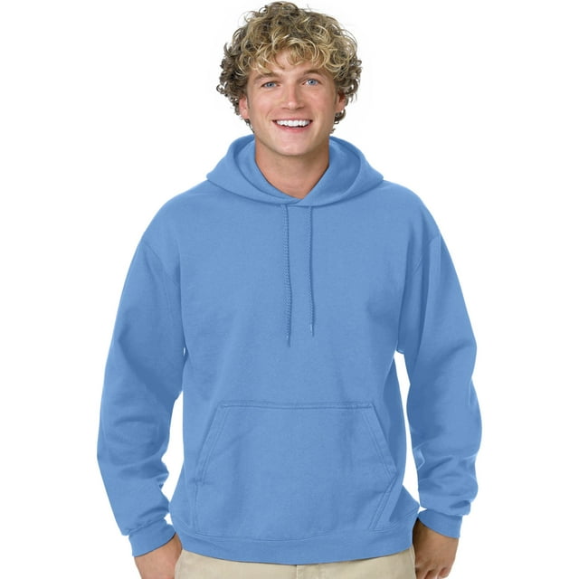 Hanes pour Hommes ComfortBlend EcoSmart Chandail à Capuchon en Molleton, S, Bleu Caroline