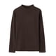 thumbnail image 2 of pstuiky Camisas casuales de manga larga para hombre, Suéter de punto cálido de color sólido de moda informal para hombre, manga larga, top redondo top de hombre s, 2 of 9