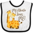 thumbnail image 3 of Inktastic My Abuela Loves Me Boys or Girls Baby Bib, 3 of 4