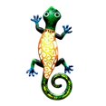thumbnail image 2 of 2xWall Hanging Gecko Artworkd Decorativo Decoración de Jardín Al Aire Libre Amarillo Sunnimix Escultura colgante de valla, 2 of 7