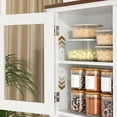 thumbnail image 5 of Richya Tall Kitchen Pantry Storage Cabinet with Doors and Drawer, Kitchen Hutch,Food Pantry Cabinet,Coffee Wine Bar Cabinet,White, 5 of 9