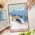 thumbnail image 2 of Lantern Press 1000 Piece Jigsaw Puzzle, Downhill Skier, Breckenridge, Colorado, 2 of 5