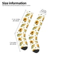 thumbnail image 3 of Bingfone Compression Socks for Women and Men Long Socks for Running Athletic Cycling Nurse-Corn Sunflowers, 3 of 8