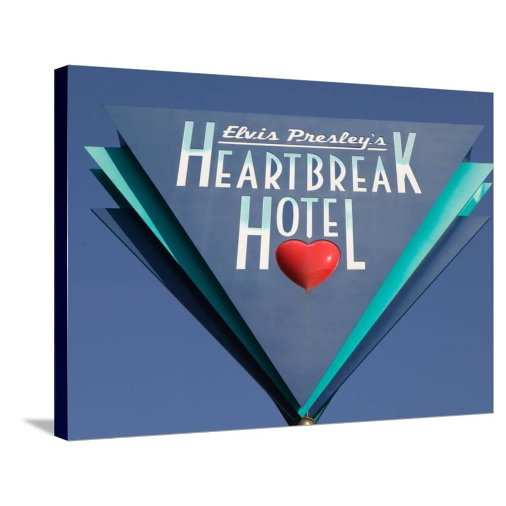 Sign for the Heartbreak Hotel, Memphis, Tennessee, USA, GalleryWrapped