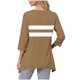 thumbnail image 4 of mfyjkho Tops Para Salir, Camiseta Estampada De Moda Para Mujer, Blusa De Manga 3/4 Con Cuello En V, Blusa Informal Holgada Tops Para Hacer Ejercicio L, 4 of 6