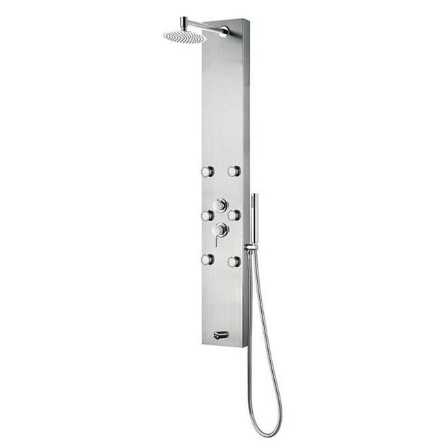Pulse ShowerSpas 1042-SSB Pulse Monterey Douchespa Brossé en Acier Inoxydable