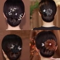thumbnail image 3 of Kerentila Insstyle Full Star Flower Hair Accessories, Kerentila Lace Flower Hair Disk, Flower Hair Bun Roller, Flower Hair Clip, Lazy Hair Curler Deft Bun, For Long Thin Hair, 3 of 7