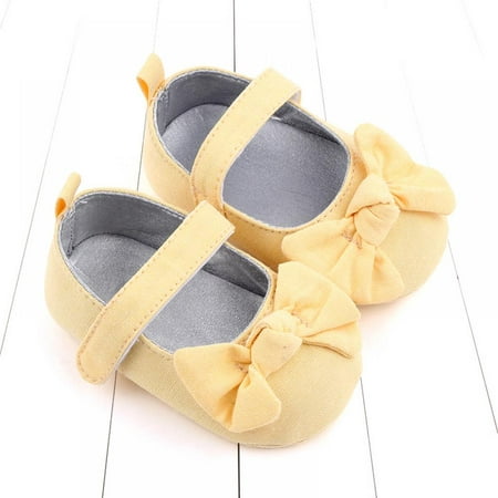 

Autumn Stripe Baby Girl Walking Shoes with Bow Anti-Slip Casual Sneakers Soft Soled First Walkers Princess Shoes For Toddler Girls 0-18M