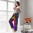 thumbnail image 4 of Uemuo Bright Universe Pattern Women's Wide Leg Palazzo Lounge Pants with Pockets Light Weight Loose Comfy Casual Pajama Pants-Small, 4 of 9