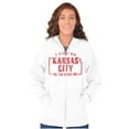 thumbnail image 3 of I Visited Kansas City Funny Souvenir Unisex Fleece Graphic Zip Up Hoodie Brisco Brands 4X, 3 of 5