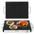 thumbnail image 1 of Costway 1PCS 16" x 12" Electric Warming Tray Tempered Glass Food Warmer with Anti-Scalding Handles, 1 of 10