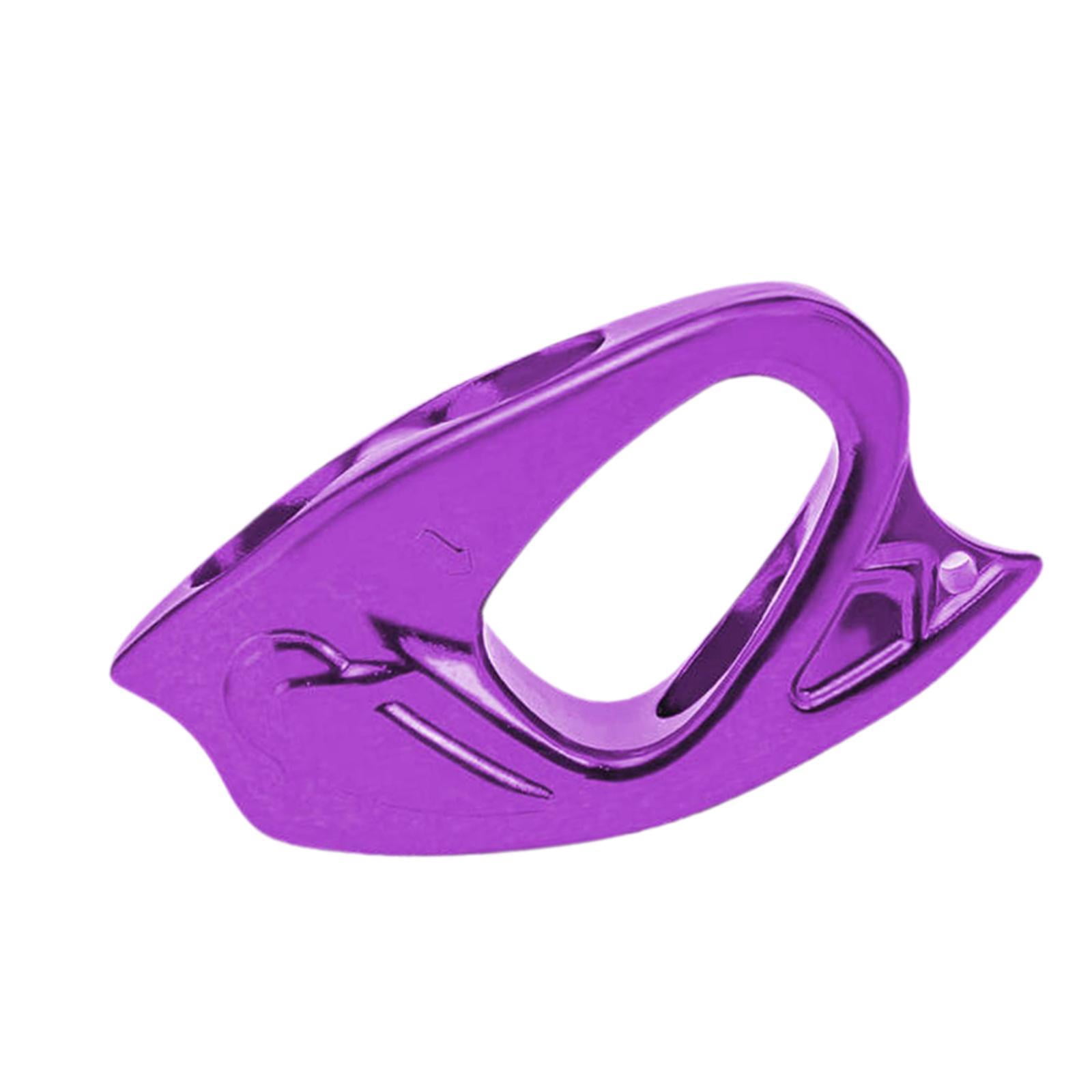 simhoa Rope Ascender Clamp Adjustable Self Locking Grip Lightweight Aluminum Rope Clamp Riser Clip for Rock Climbing Rappelling Arborist Gear Suitable for Outdoor Protection Training Purple