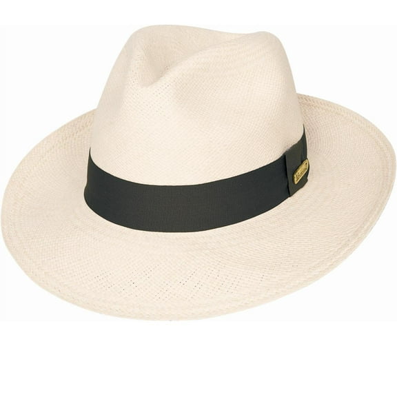 Bullhide Hats - LONG ISLAND - Genuine Panama Straw Fedora Hat Size: Medium