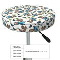 thumbnail image 2 of Uemuo Funny Excavator Pattern Round Bar Stool Seat Covers Washable Stool Cushion Slipcover Elastic Bar Chair Covers-14 inch, 2 of 7