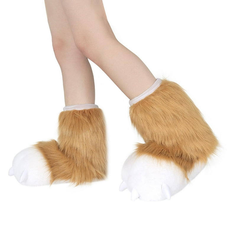Fox hotsell paw slippers