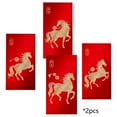 thumbnail image 2 of Hometravel Year of Horse Red Envelopes, Traditional Design Lucky Money Packets, Festive Celebration Envelopes for Gift Giving, Chinese Year Collection, 2 of 6
